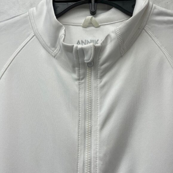 Cutter & Buck Annika Sweatshirt Women's M White Full Zip Mock Neck DryTec 50UPF+ - Picture 8 of 12